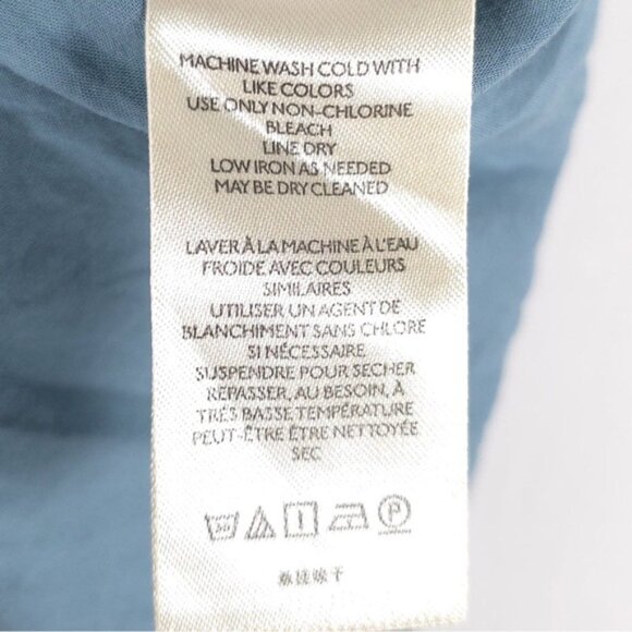 Anthropologie Natalie Flounced Tunic Dress Blue Polka Dot Sleeveless SMALL - Picture 15 of 15